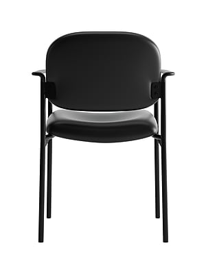 Alt View 1. HON - Scatter SofThread Leather Guest Chair - Black.