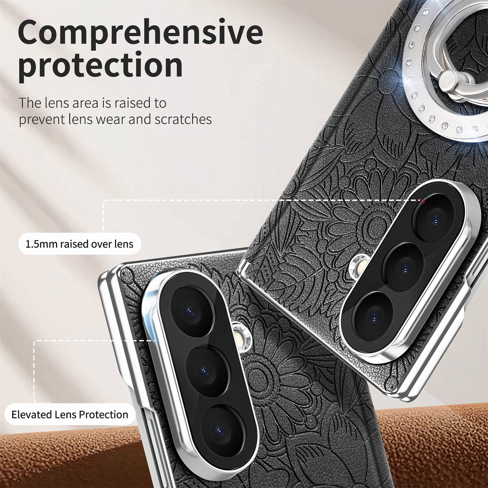 Comprehensive protection  
The lens area is raised to prevent lens wear and scratches  

1.5mm raised over lens  

Elevated Lens Protection