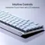 Intuitive Controls Interactive Touch Panel with LED Indicators.