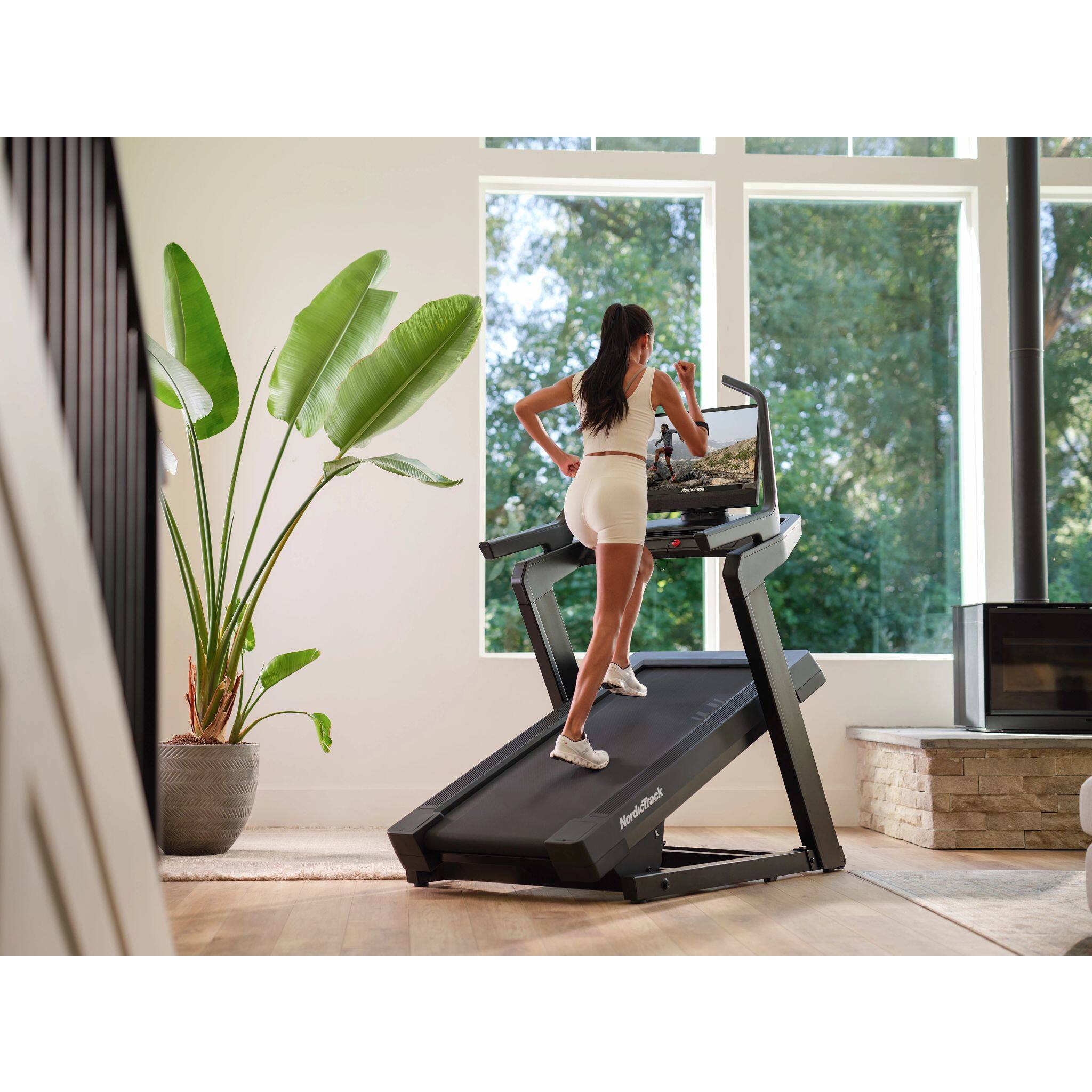 Alt View 18. NordicTrack - NordicTrack X24 Treadmill with 40% Incline for Strength and Cardiovascular Health - Black.