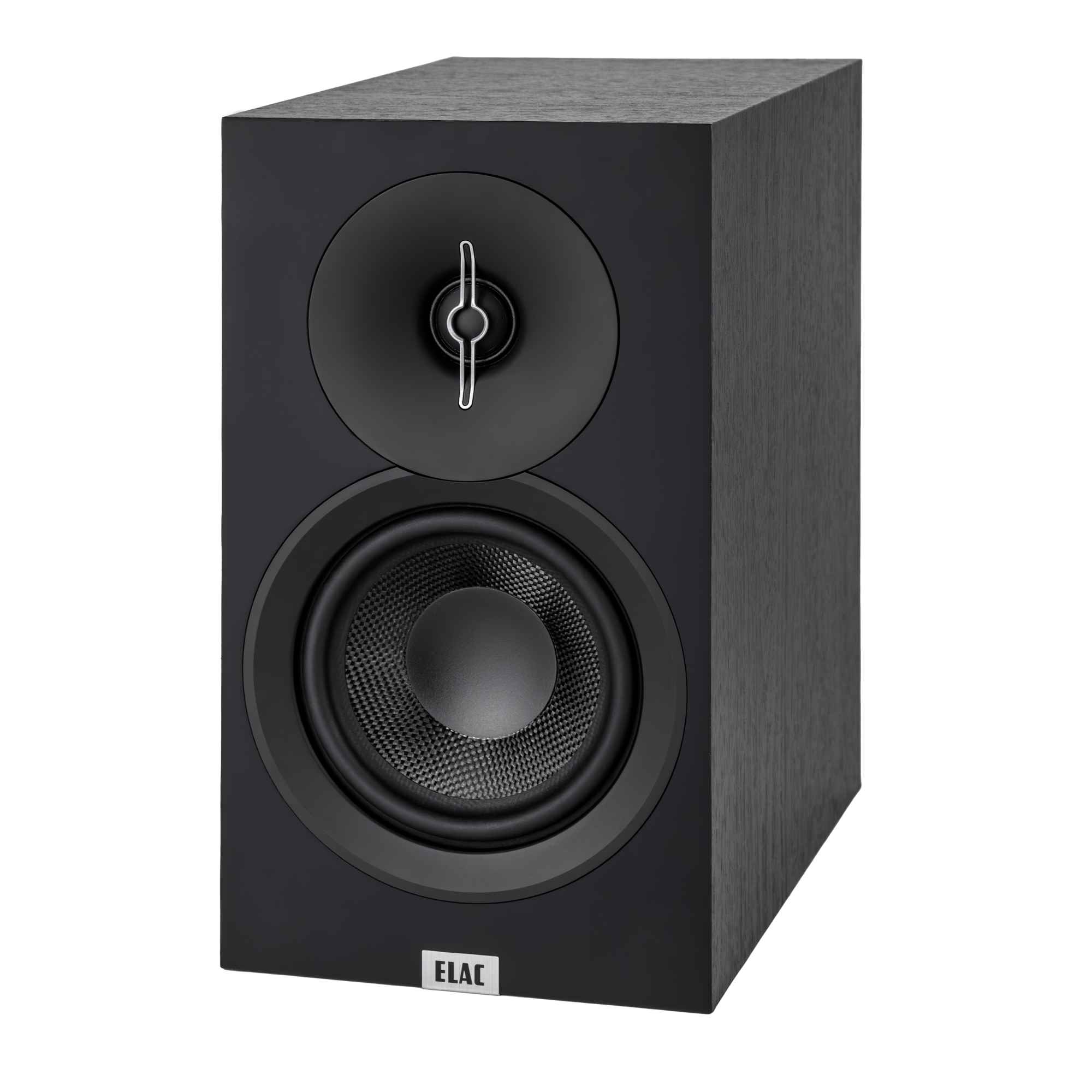 Alt View 2. ELAC - ELAC Debut 3.0 -5.25" Bookshelf Speakers (Black) DB53-BK - (Pair) - Black.