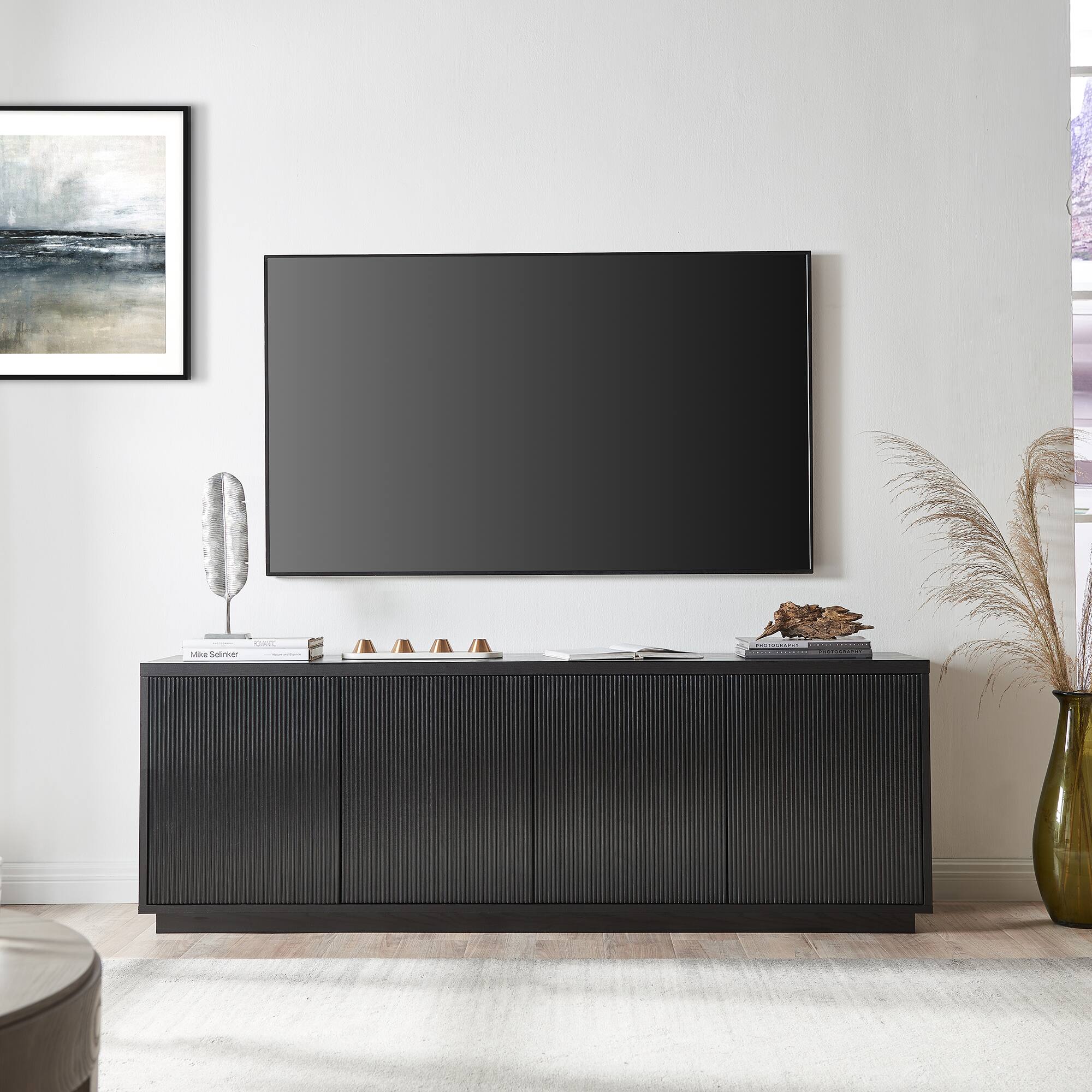 Alt View 35. Camden&Wells - Hanson TV Stand for Most TVs up to 75" - Black Grain.