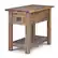 Angle. Simpli Home - Monroe Narrow Side Table - Rustic Natural Aged Brown.