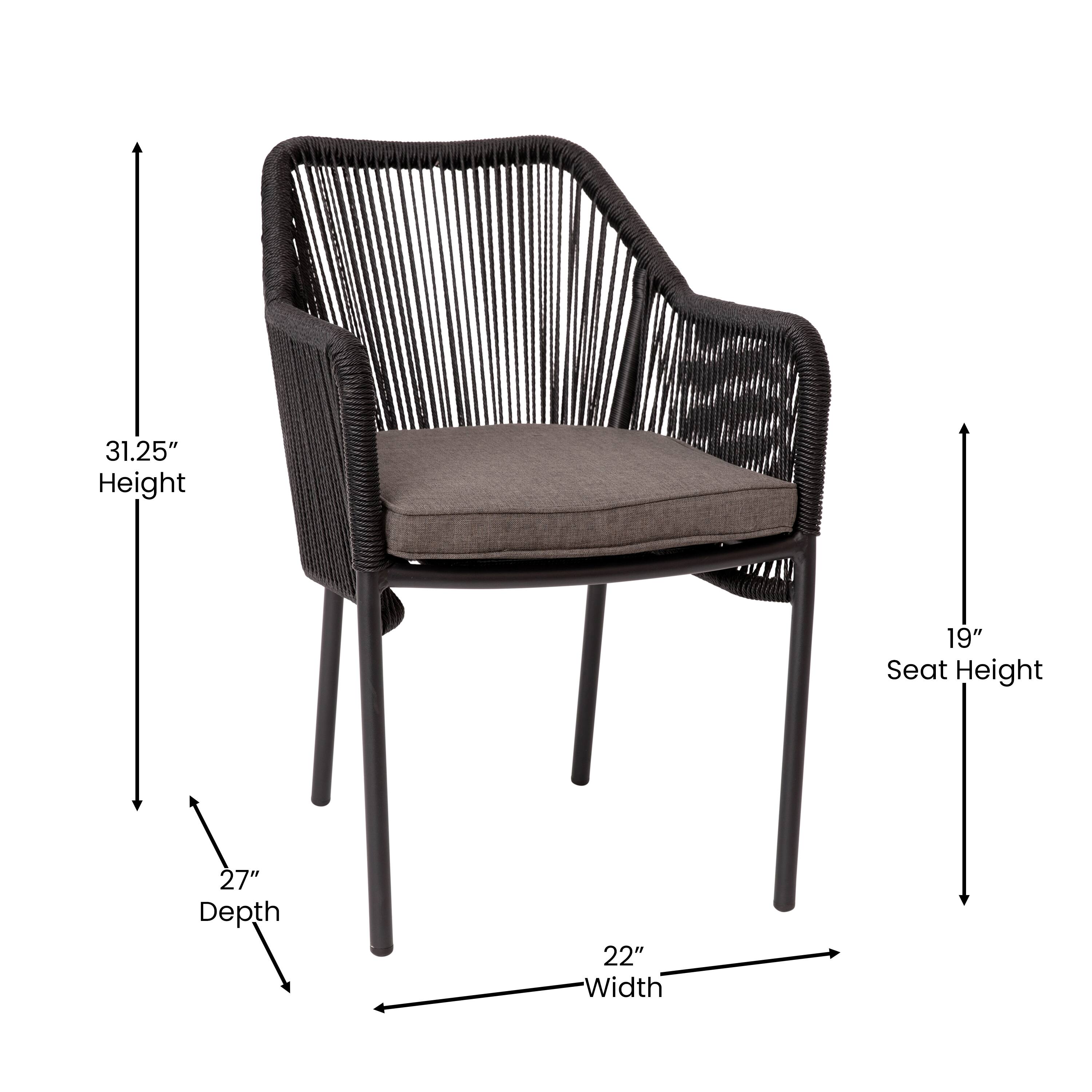31.25" Height  
19" Seat Height  
27" Depth  
22" Width