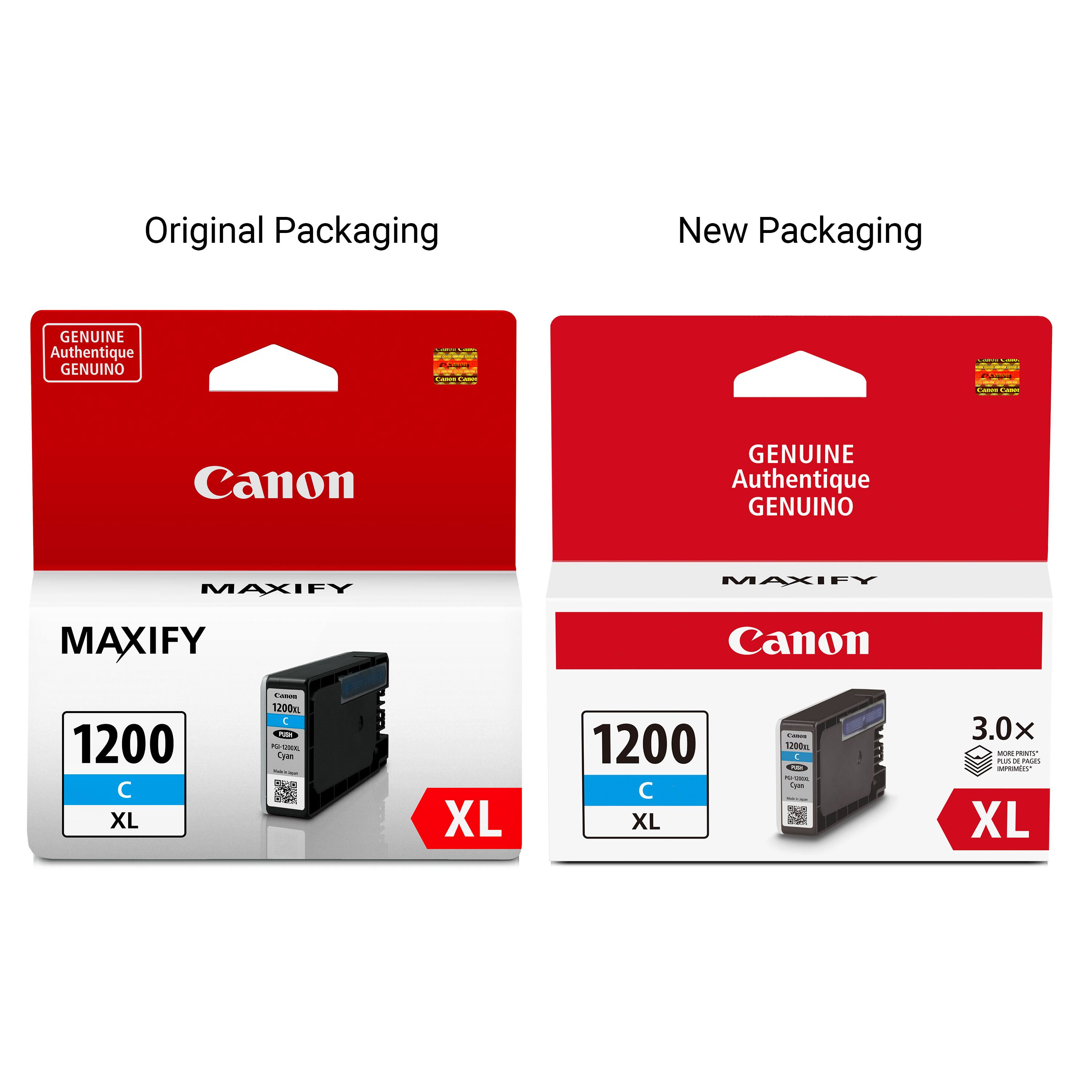 Original Packaging New Packaging GENUINE Authentique GENUINO Canon GENUINE Authentique GENUINO MAXIFY MAXIFY MAXIFY Canon 1200 C XL | 1200m C - N