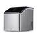 Alt View 21. NewAir - Countertop Clear Cube Ice Maker with Easy to Clean BPA-Free Parts - Stainless steel.