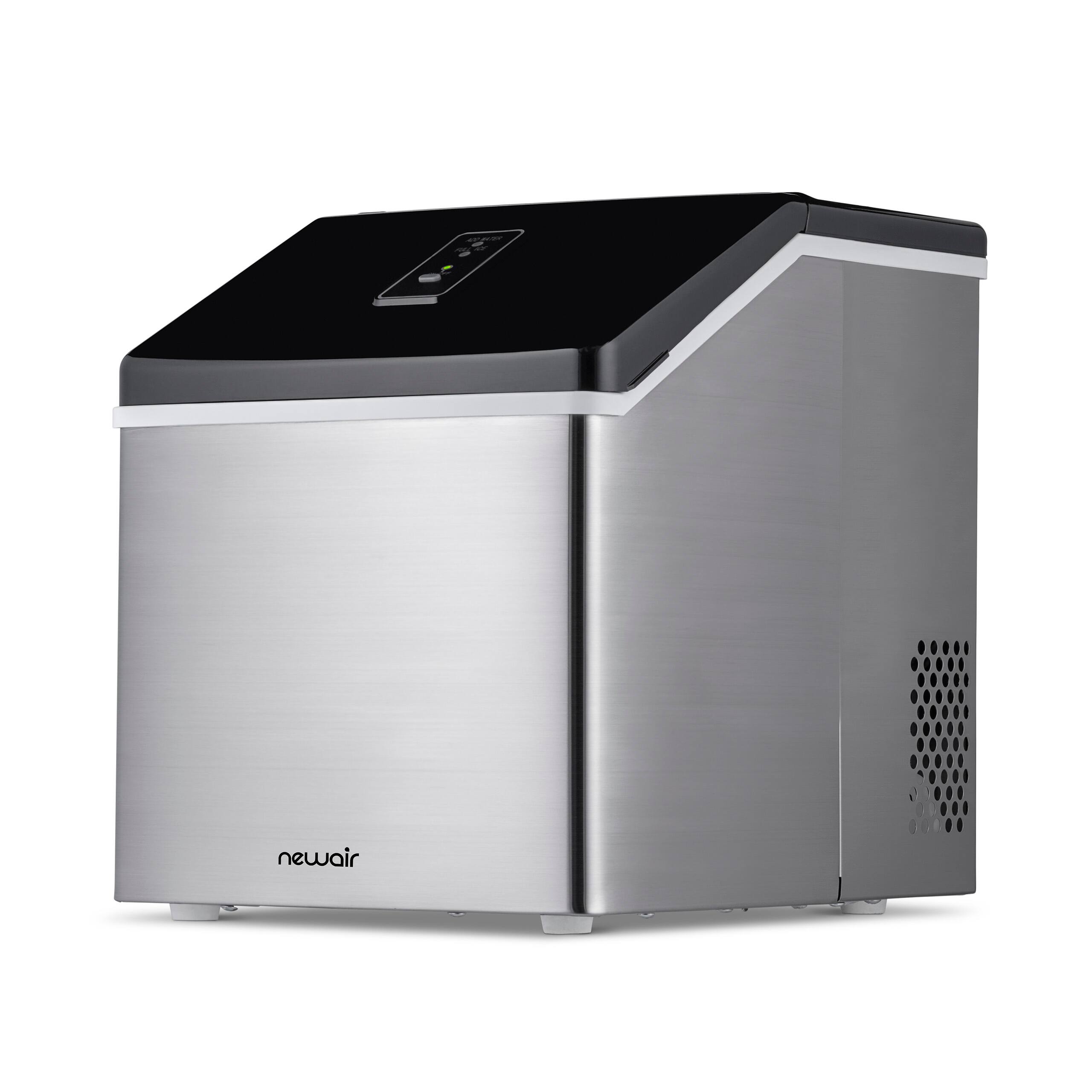 Alt View 21. NewAir - Countertop Clear Cube Ice Maker with Easy to Clean BPA-Free Parts - Stainless steel.
