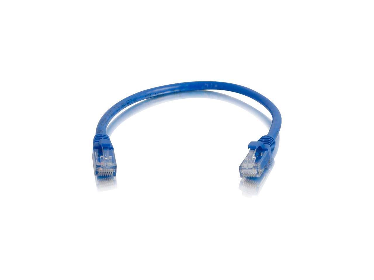 Alt View 3. Cables to Go - C2G 00974 Cat6a Cable - Snagless Unshielded Ethernet Network Patch Cable, Blue (6 Inches).