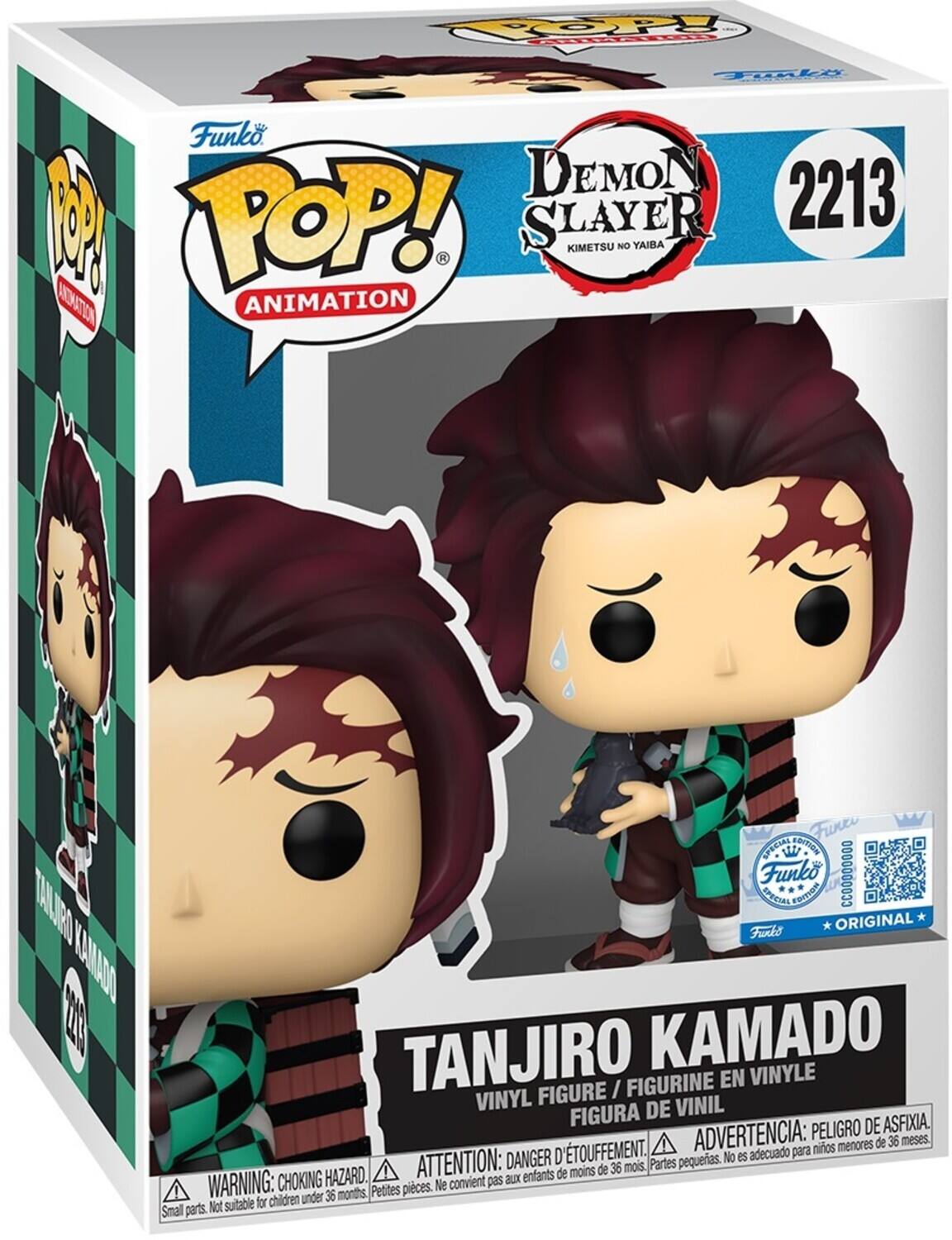 POOPy OTL T Funko DEMON SLAYER 2213 N POP! ANIMATION Funko SPECIAL EDITION Funko CCO0000000 TLE SPECIAN FOYTIOM Furks ORIGINAL CANADO TANJIRO KAMADO FIGURINE EN VINYLE VINYL FIGURE I FIGURA DE VINIL PELIGRO DE ASFIXIA. D'TOUFFEMENT. ADVERTENCIA: nios menores de 36 meses. DANGER No es adecuado para ATTENTION: moins de 36 mois. Partes pequeas. HAZARD. BLX enfants de WARNING: CHOKING Petites pieces. Ne convient pas children under 36 months Not suitable for Smal parts.