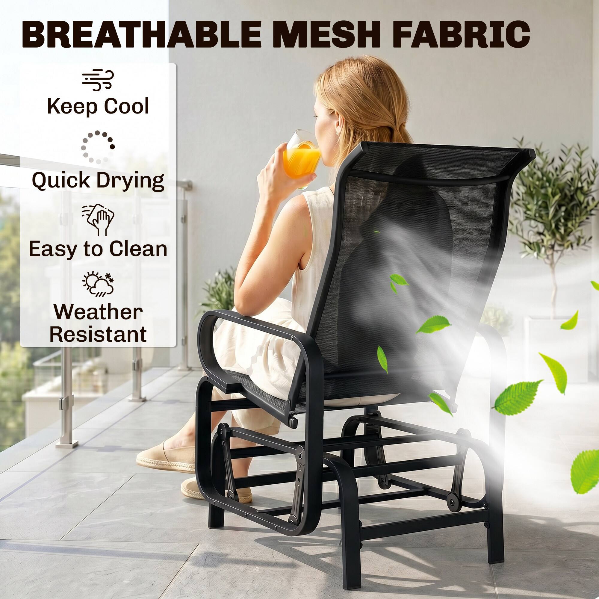 BREATHABLE MESH FABRIC

- Keep Cool
- Quick Drying
- Easy to Clean
- Weather Resistant