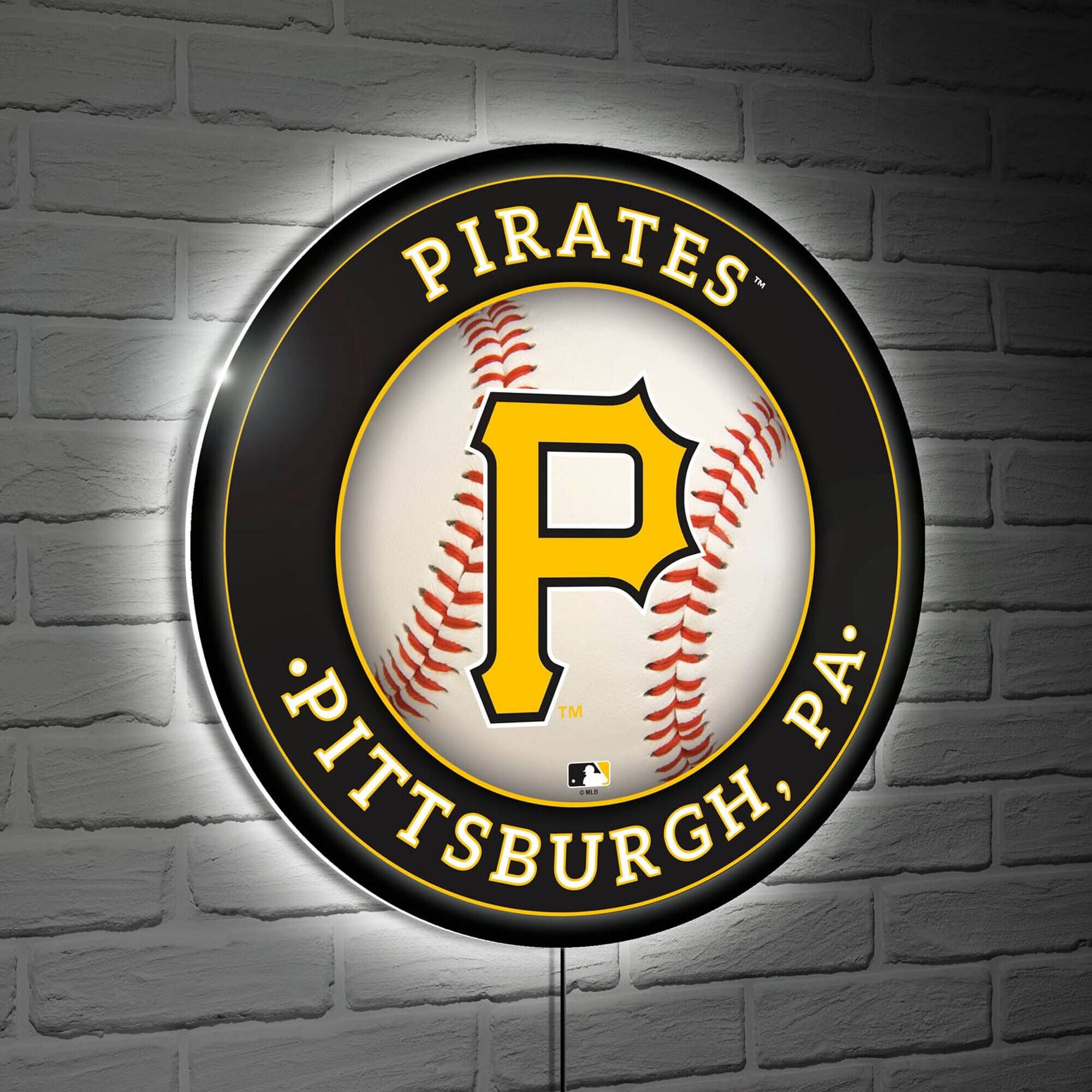 Pittsburgh Pirates LED XL Round Wall D-cor