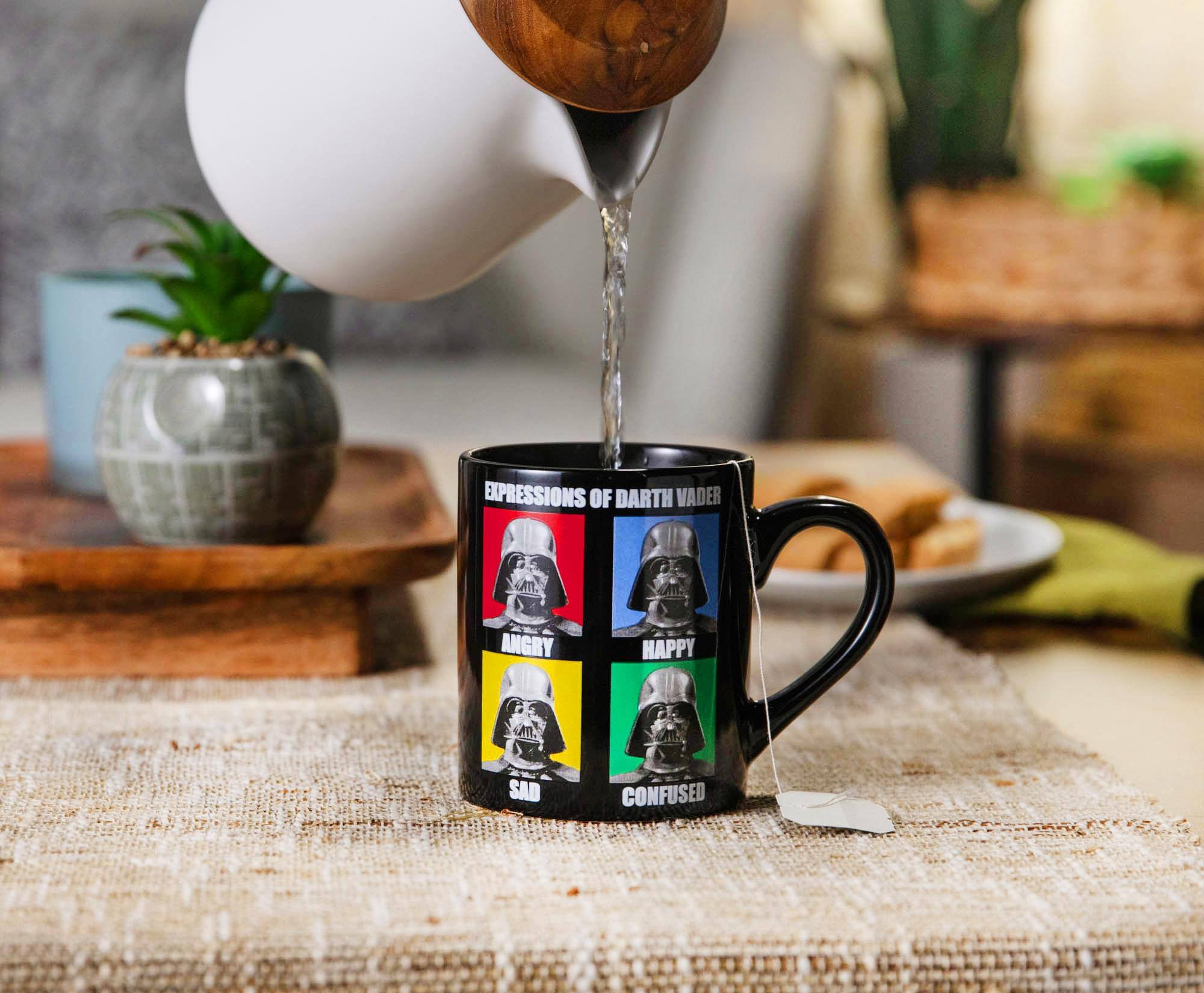 Expressions of Darth Vader  
Angry  
Happy  
Sad  
Confused