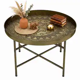 Homcom - Table for Living Room - Gold