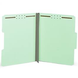 Staples - 60% Recycled Classification Folders, 3" Expansion, Letter Size, 25/Box - Light Green
