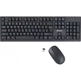 Verbatim - Wireless Mouse and Keyboard - Black