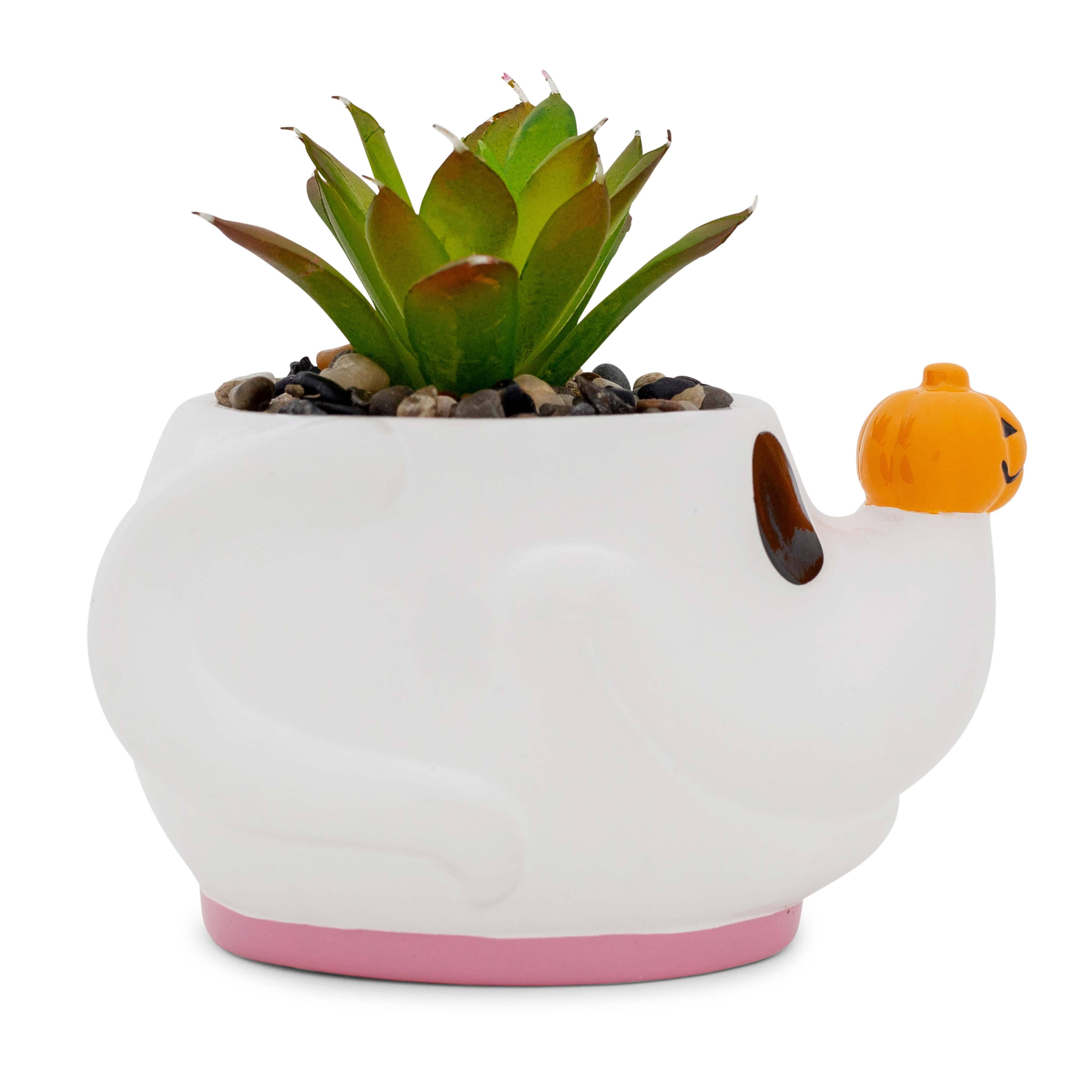 Alt View 10. Disney - Disney The Nightmare Before Christmas Zero Planter With Artificial Succulent - White.
