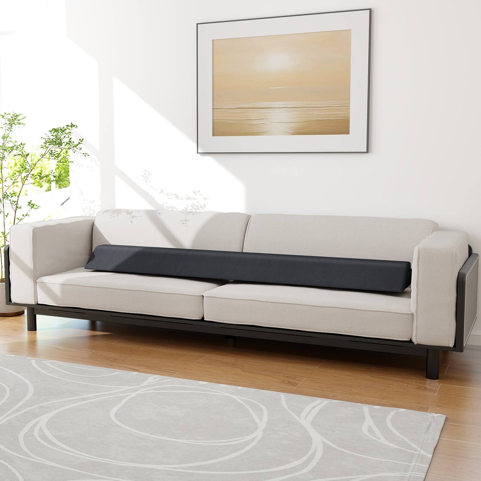 Alt View 4. Costway - Costway King Bed Wedge Pillow with Tablet Pillow Stand Side Pockets Support for Back - Grey.