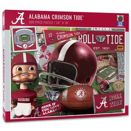 YouTheFan - Alabama Crimson Tide 500-Piece Retro Series Puzzle - Multicolor