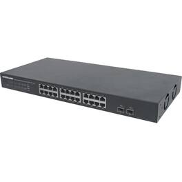 Intellinet - 24-Port Gigabit Ethernet Switch with 2 SFP Ports, 24 x 10/100/1000 Mbps RJ45 Ports + 2 x SFP, IEEE 802.3az (Energy - Unknown
