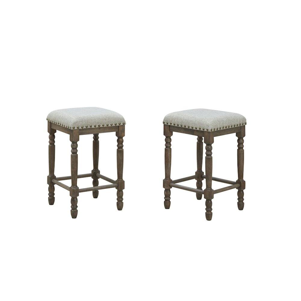 Alt View 2. Carolina Chair & Table - Brittany Bar Table with 4 Counter Stools - Vintage Walnut - Vintage Walnut.
