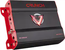 Crunch - V-DRIVE PRO 3125W 2-Channel Car Audio Amplifier - Black