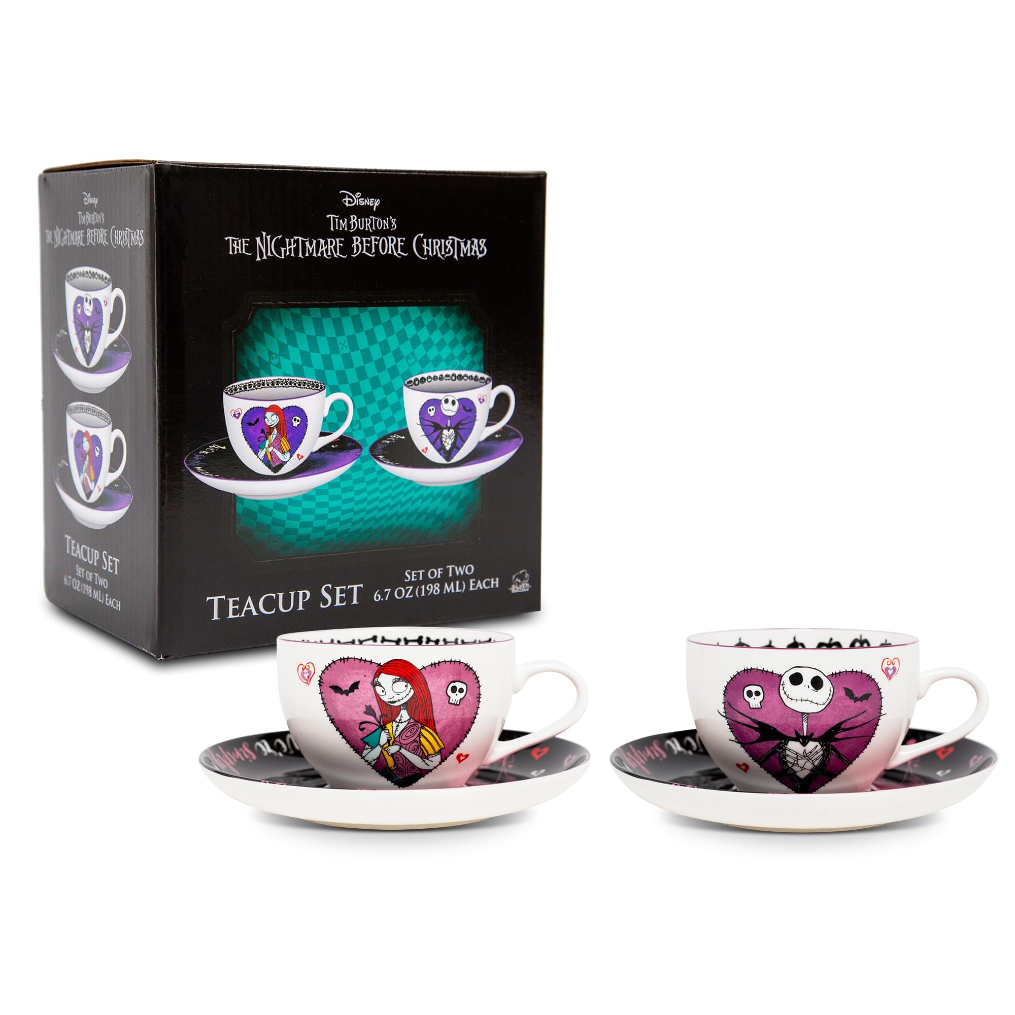 Disney  
Tim Burton's  
The Nightmare Before Christmas  

Teacup Set  
Set of Two  
6.7 OZ (198 ML) Each