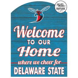 Jardine - Delaware State Hornets 16'' x 22'' Marquee Sign - Blue