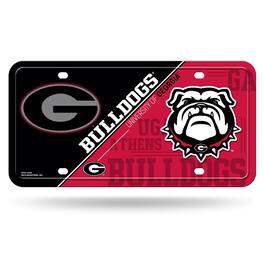 Rico Industries - Georgia Bulldogs Logo 12x6 Metal License Plate Auto Tag - Multi