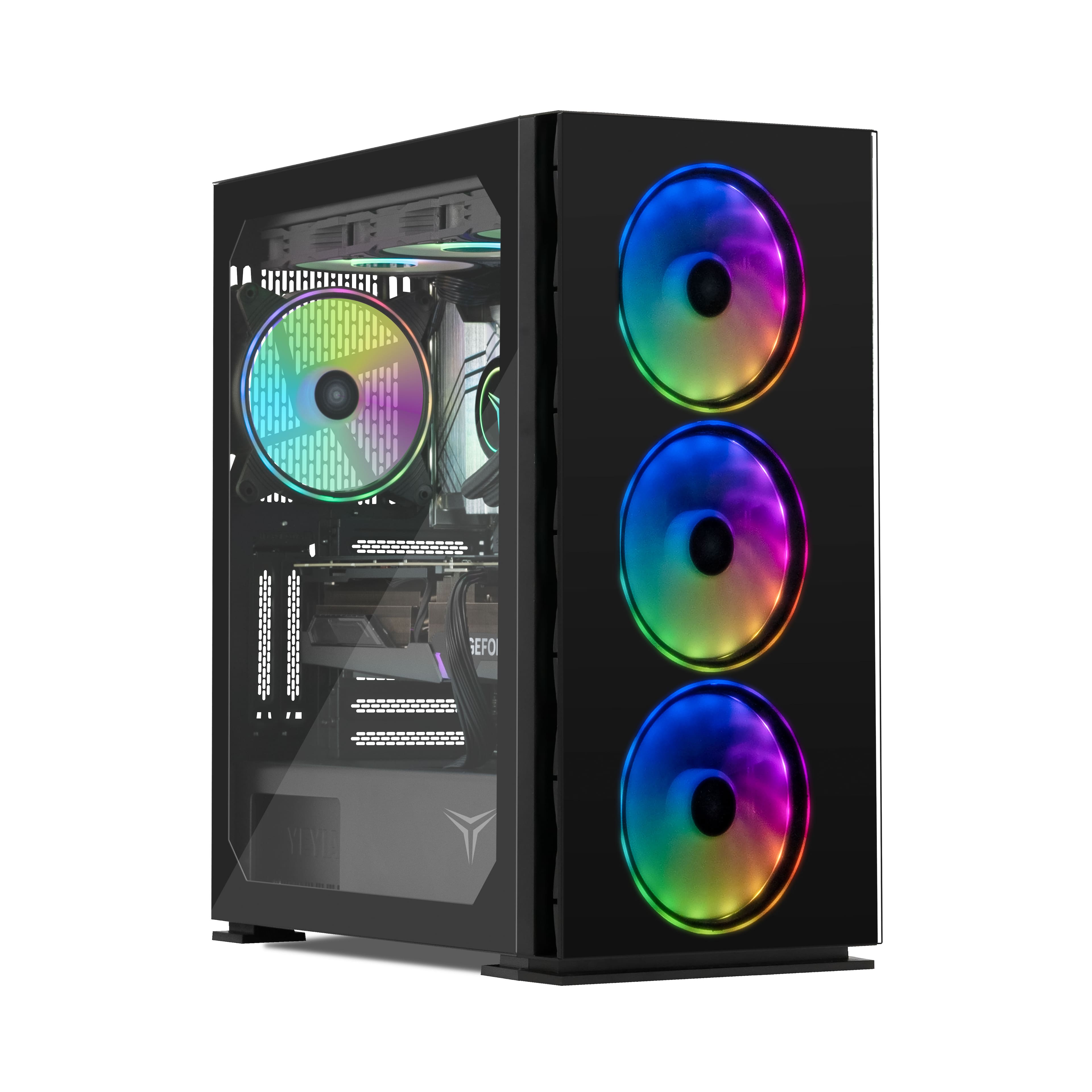 YEYIAN - Yari Gaming Desktop - Intel Core Ultra 9 285K - NVIDIA Geforce RTX 4070 Ti Super - 32GB DDR5 - 2TB NVMe SSD - Black