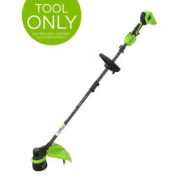 Greenworks - 24V 15" Brushless String Trimmer, 0.080" Dual Line (Tool Only, Battery and Charger Not Included) - Green