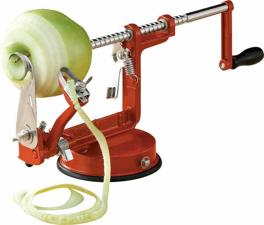 Alt View 3. Winado - 3 in 1 Stainless Steel Potato Apple Peeler Corer Slicer Cutter Chopper Pear Fruit Easy Cut Cutter Kitchen Tool - Red.