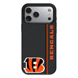 Keyscaper - NFL - Cincinnati Bengals iPhone Magnetic Bump Case - 15 - Black