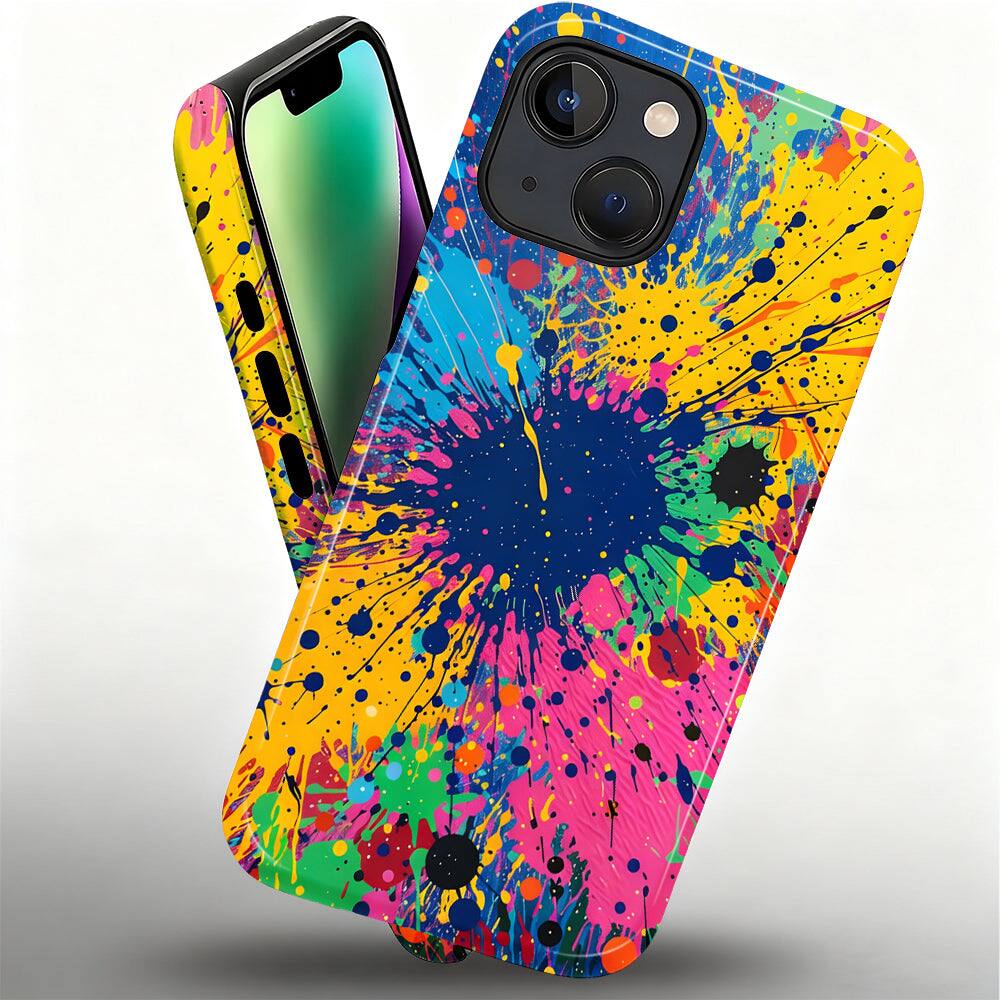 Alt View 1. Finnhomy - Smartphone Case for iPhone - Dual-Layer Heavy Duty Protective Cover - Midnight Splash - Midnight Splash for iPhone 15.