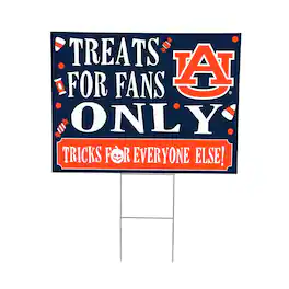 Evergreen Enterprises - Auburn Tigers 18" x 24" Halloween Treats Outdoor Yard Sign - Multicolor