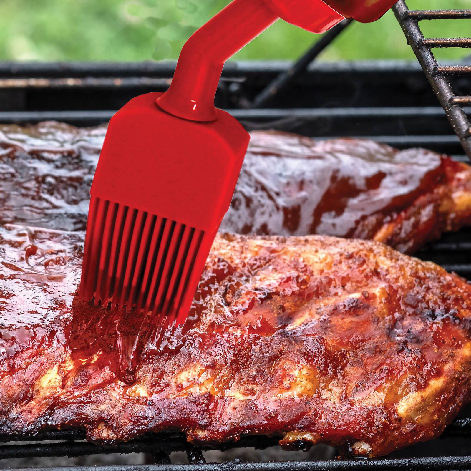 Alt View 3. Norpro - Silicone Basting Squeeze Bottle - Red.