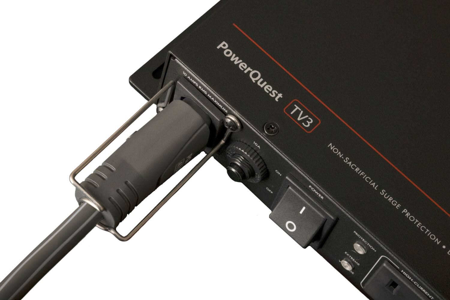 PowerQuest TV3  
10 AMPS RMS MAXIMUM  
NON-SACRIFICIAL SURGE PROTECTION  
EXTREME HIGH-CURRENT PROTECTION