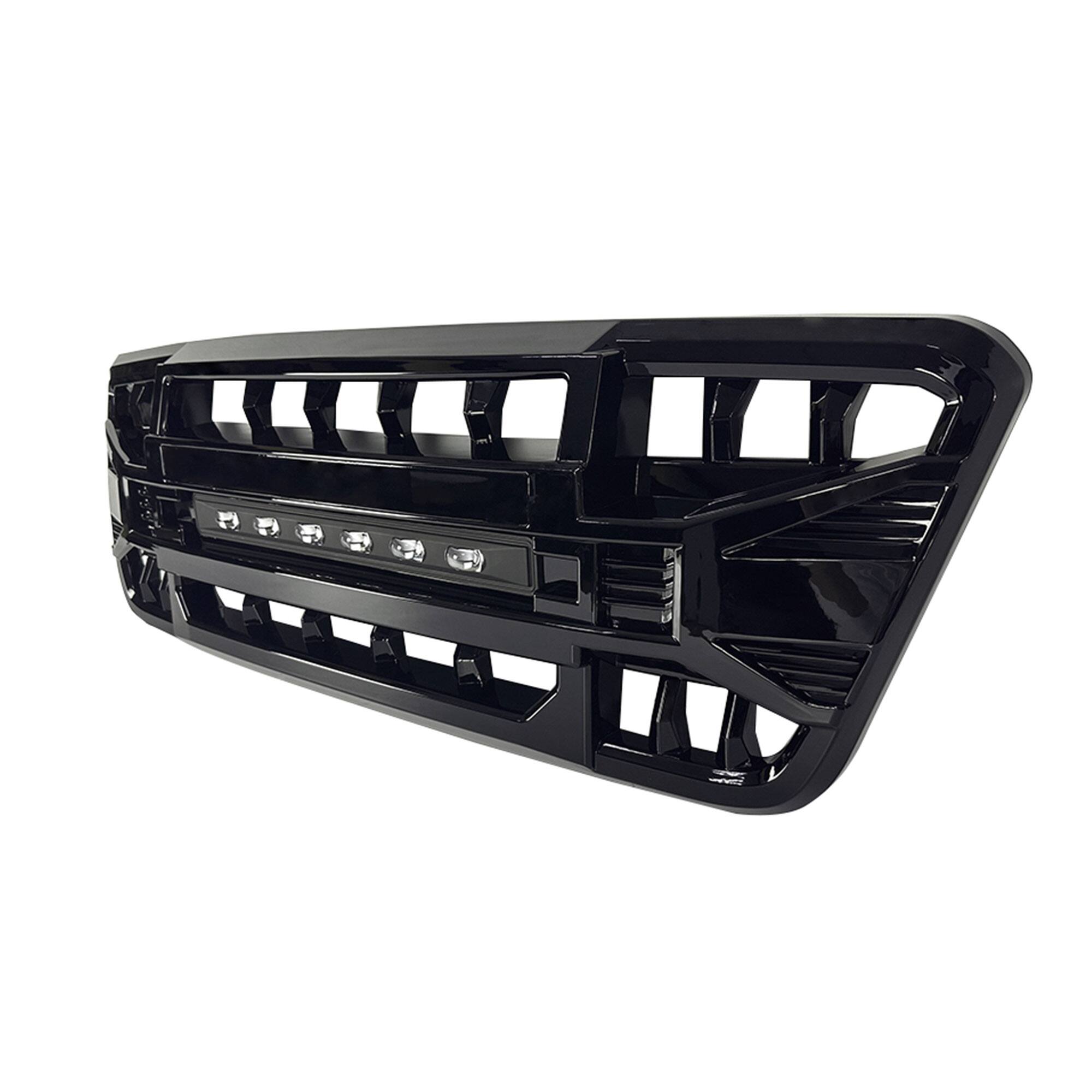 Alt View 8. AMERICAN MODIFIED - AMERICAN MODIFIED Armor Grille Compatible with 2004-08 Ford F150, Glossy Black - Glossy Black.