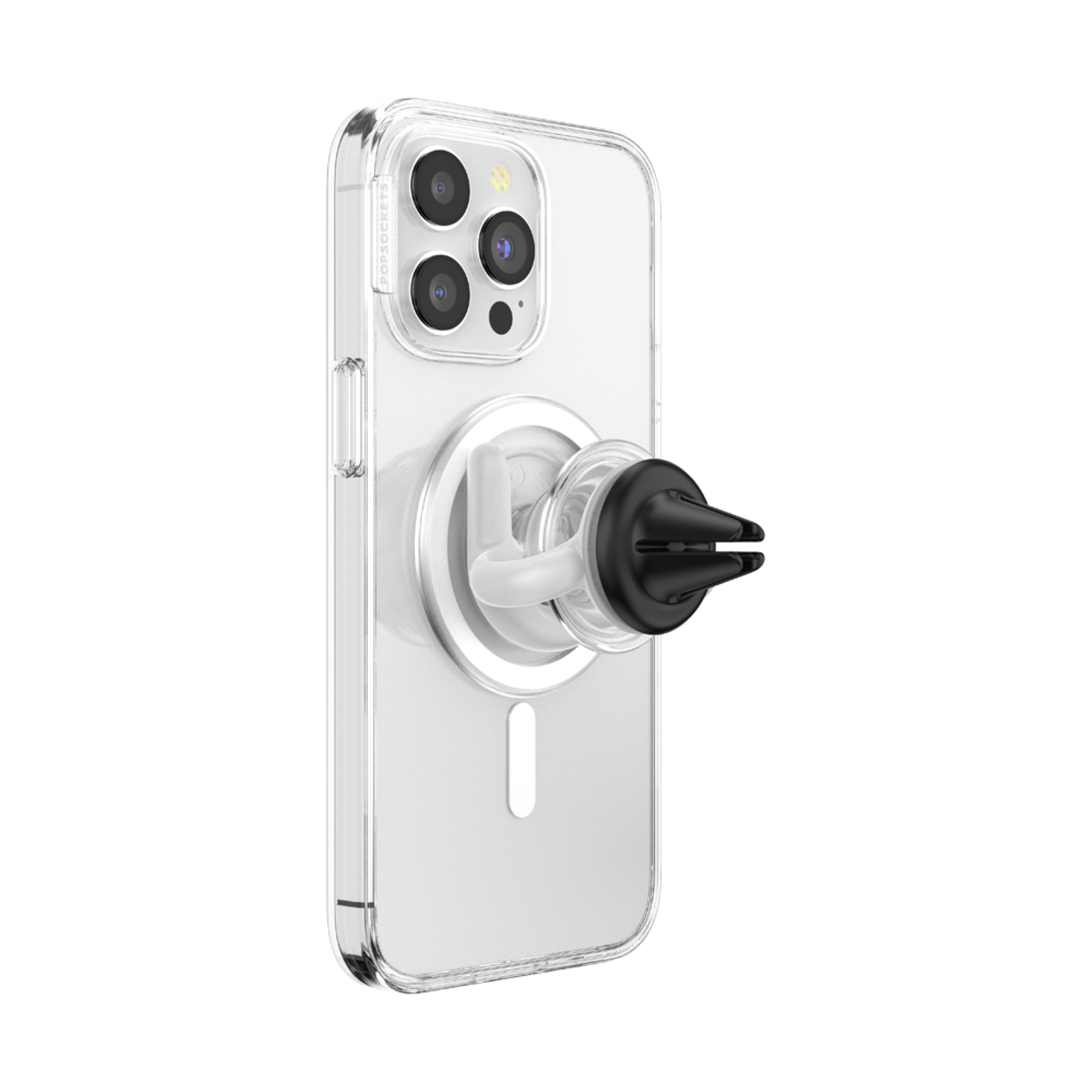 Alt View 3. PopSockets - PopMount 2 Universal Car Vent Mount for Cell Phones - White.