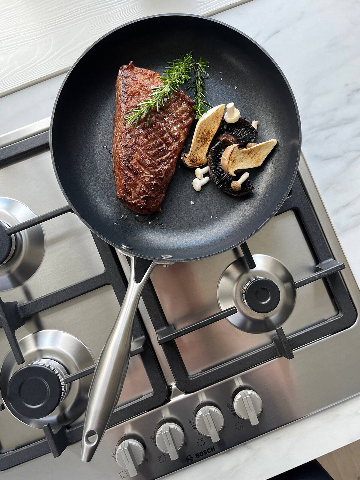 Alt View 5. Scanpan - CTX 11 Inch Nonstick Fry Pan, Stainless Steel - Silver.
