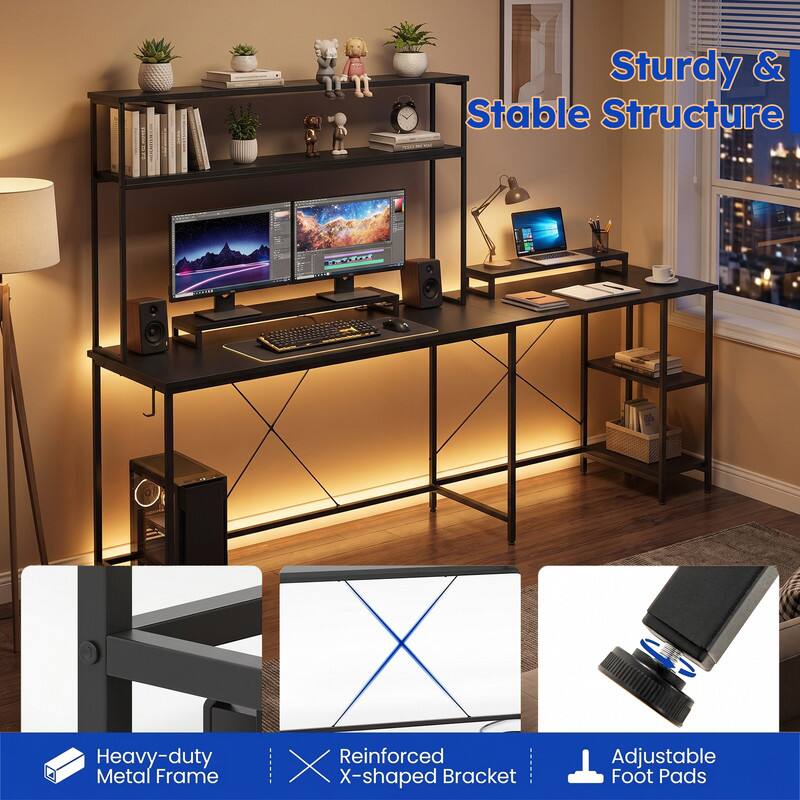Sturdy & Stable Structure

FELIT Heavy-duty Metal Frame

Reinforced X-shaped Bracket

Adjustable Foot Pads