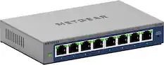 NETGEAR Green - 10M 00M, Right - Left Green Green - 1000M, Both LEDs Blink - ACT, LEDs: On=Link, Port I NETGEAR 7 6 5 4 Power 3 2 1 8 GS108E Factory Defaults