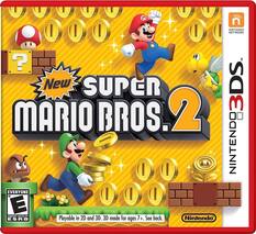 New SUPER MARIO BROS. 2
EVERYONE
CONTENT RATED BY ESRB
Playable in 2D and 3D. 3D mode for ages 7+. See back.
Nintendo NINTENDO NETWORK TM
NINTENDO 3DS