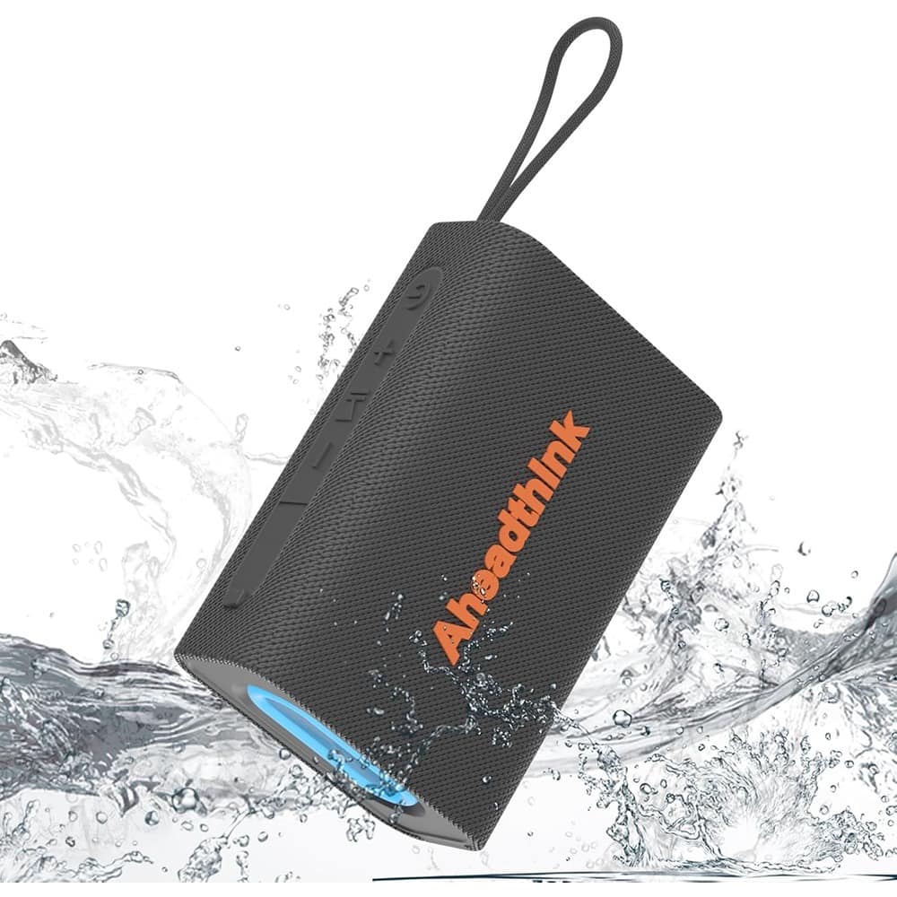 ACJPR - Bluetooth Speaker, IPX5 Waterproof, RGB Lights, TWS Pairing, Loud Stereo Sound