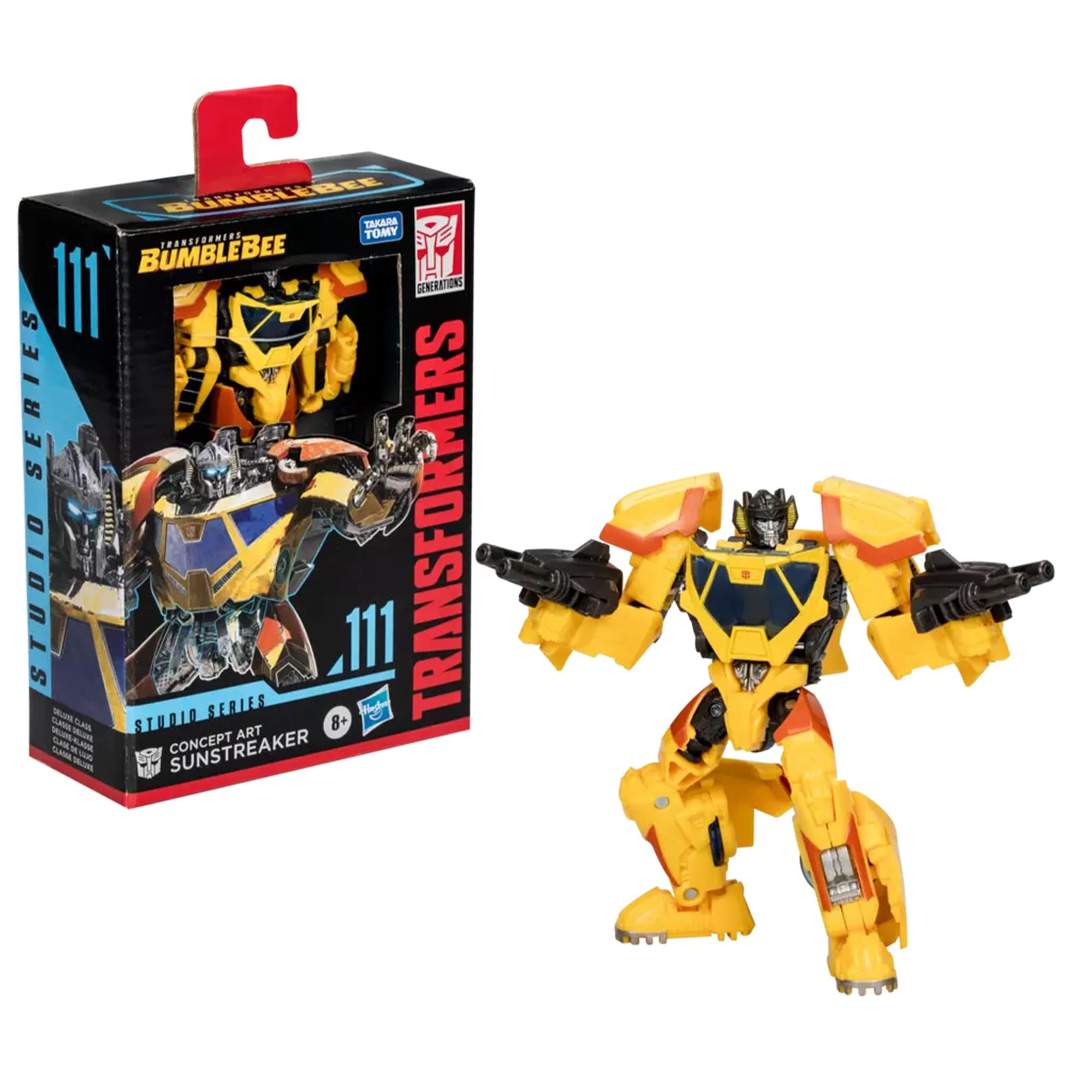 BUMBLEBEE  
111  
TRANSFORMERS  
STUDIO SERIES  
CONCEPT ART  
SUNSTREAKER  
TAKARA TOMY  
GENERATIONS  
STUDIO 111 - SERIES  
8+