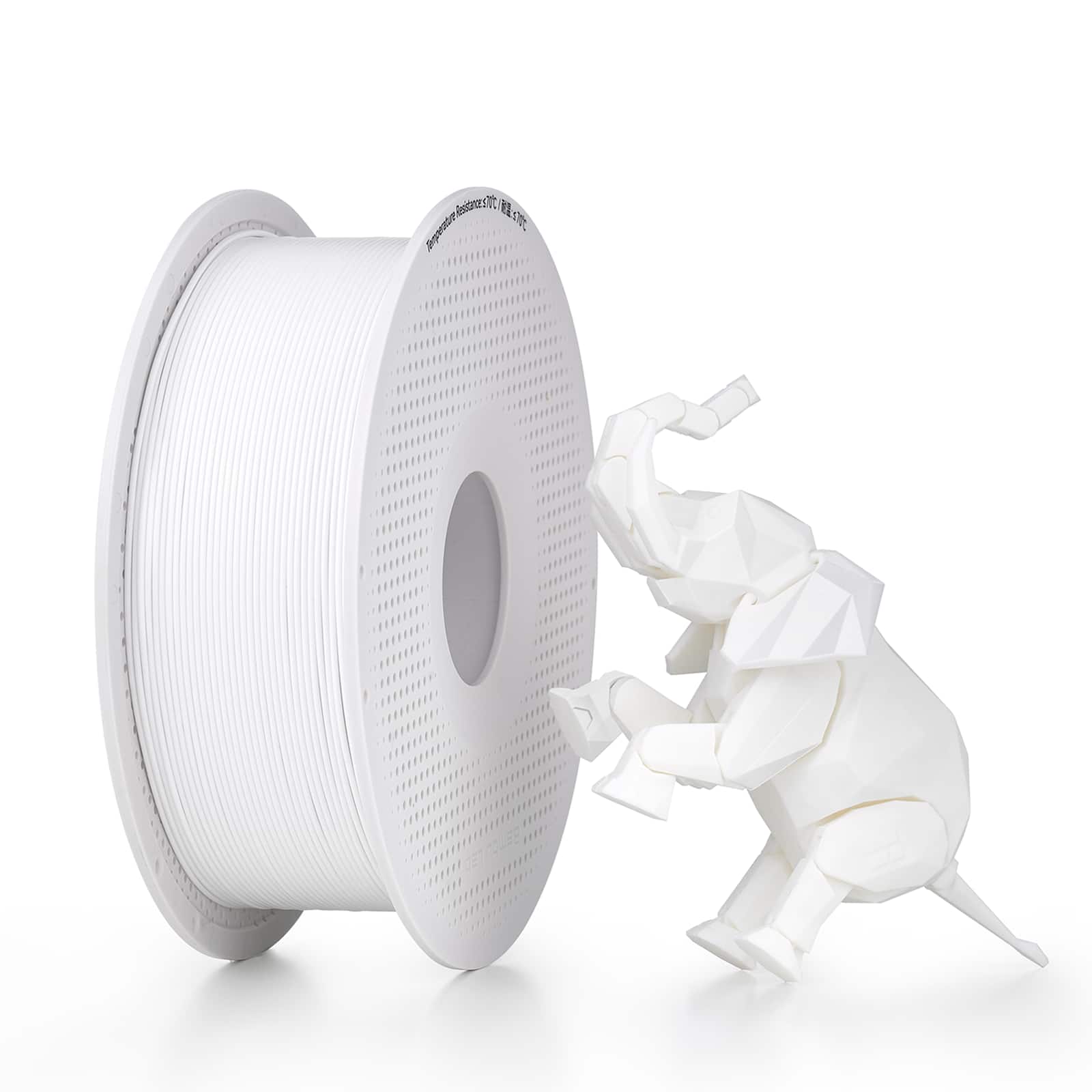 Front. Bambu Lab - 1.75mm PLA Basic Filament - Jade White.