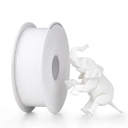 Front. Bambu Lab - 1.75mm PLA Basic Filament - Jade White.