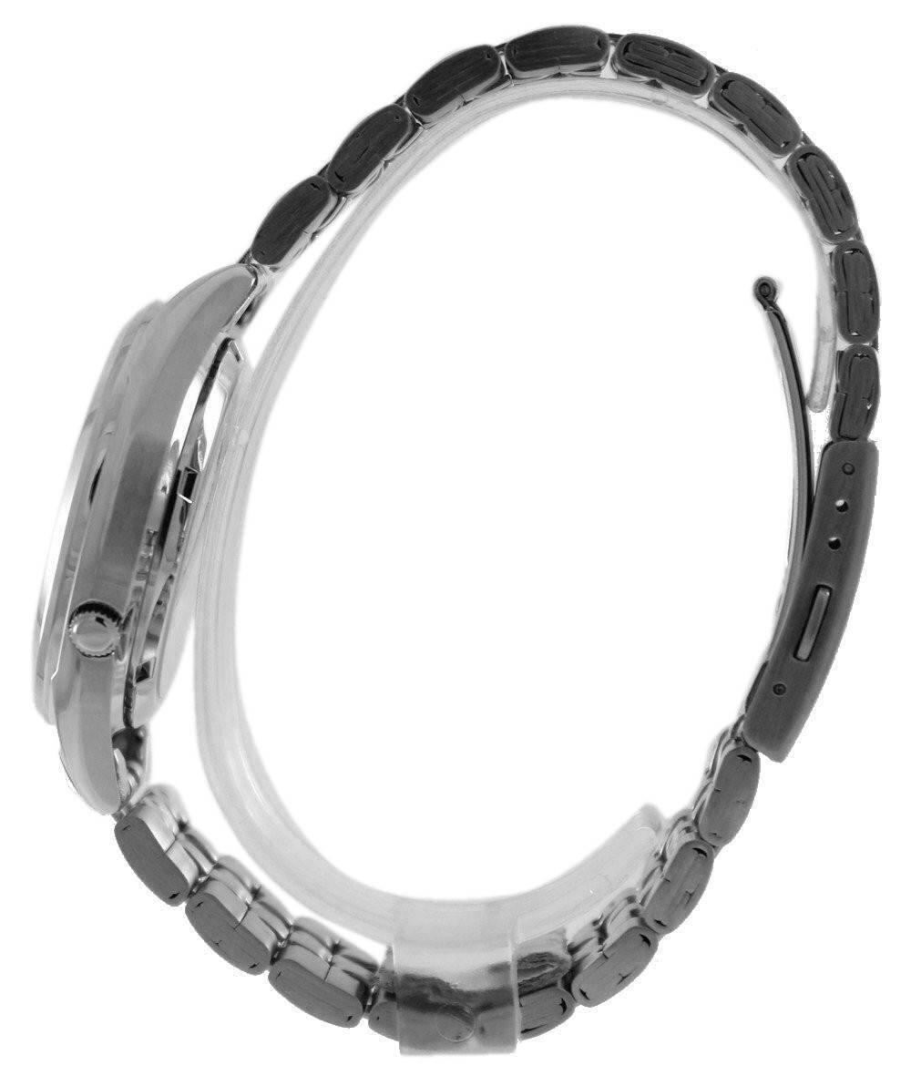 Left. Seiko - Stainless Steel Automatic 21 Jewels SNKL15 SNKL15K1 SNKL15K Men's Watch - Silver.