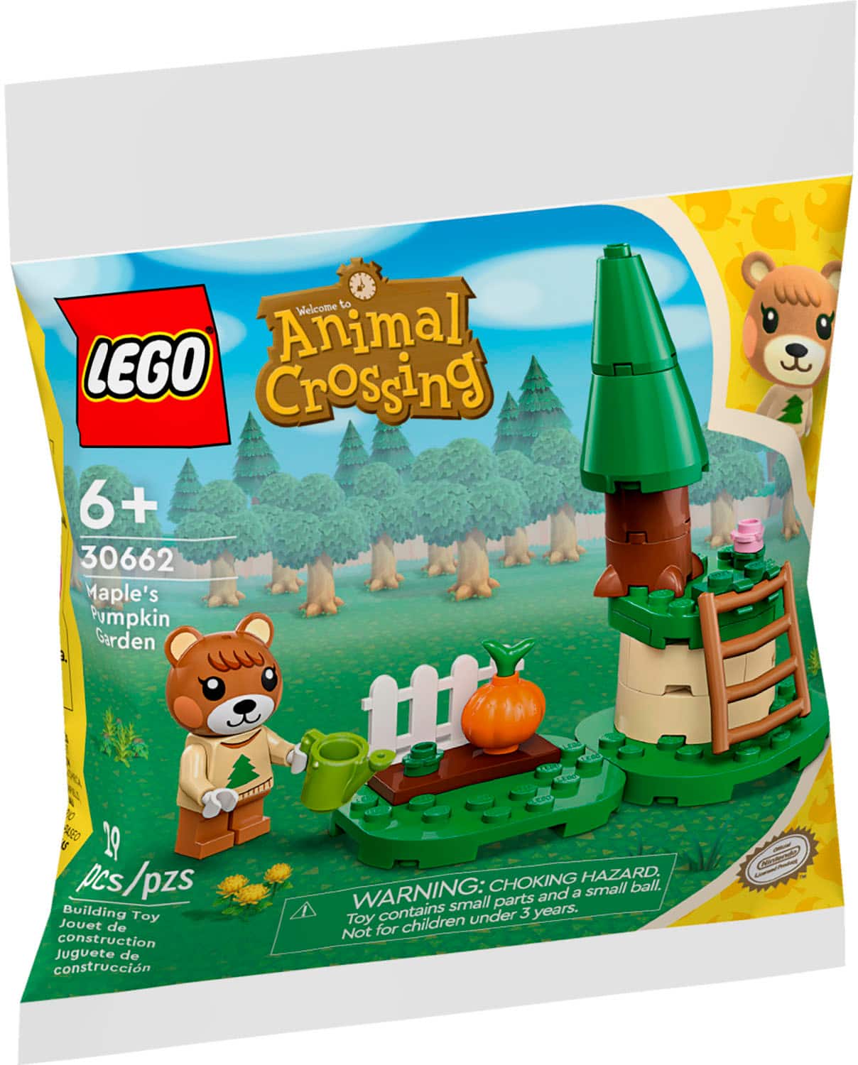 Welcome to LEGO Animal Crossing 6+ 30662 Maple's Pumpkin Garden 10 PCS/PZS Building Toy Jouet de construction Juguete de construccin CHOKING HAZARD. WARNING: small ball and a small parts Toy contains under 3 years. Not for children.