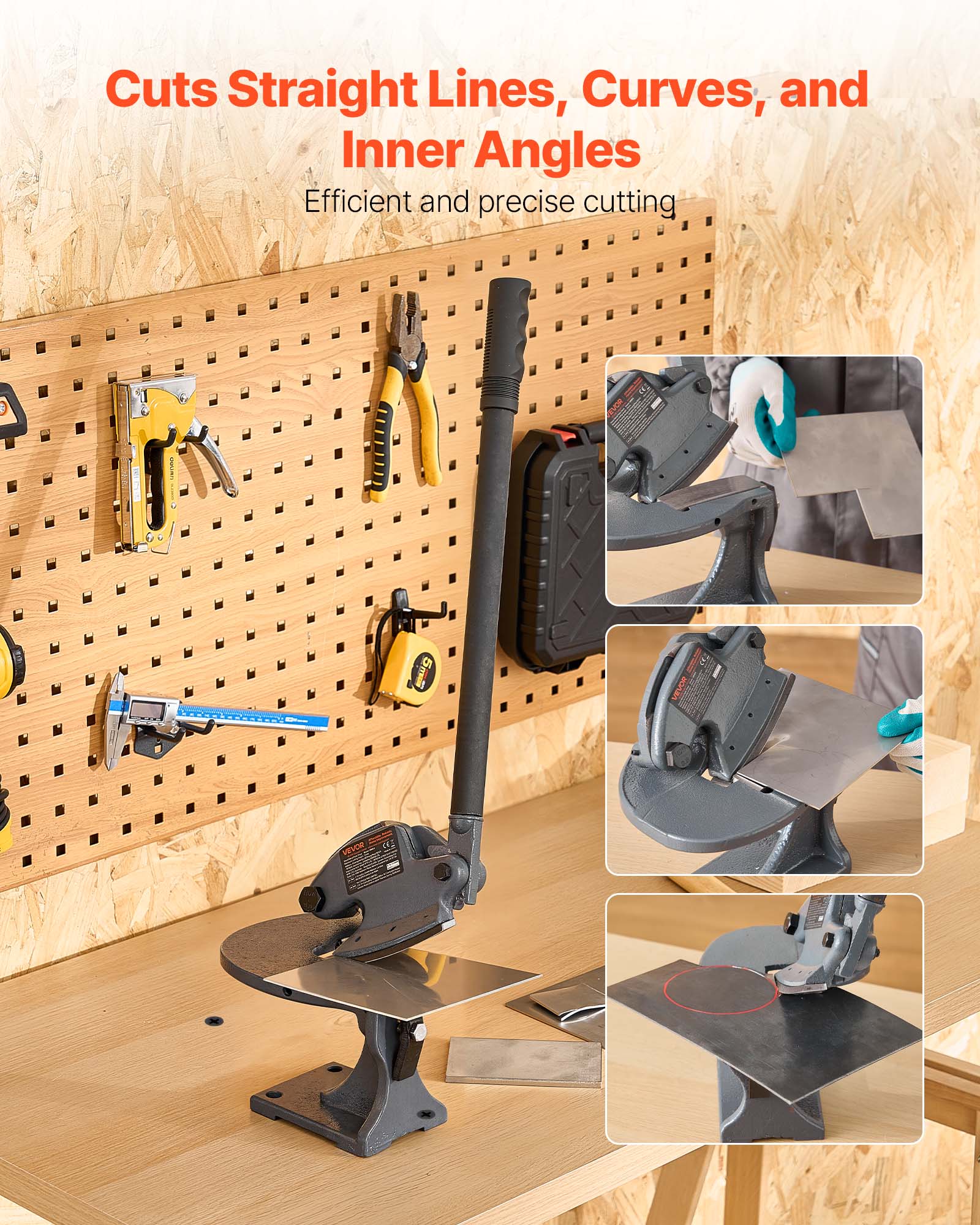Cuts Straight Lines, Curves, and Inner Angles  
Efficient and precise cutting