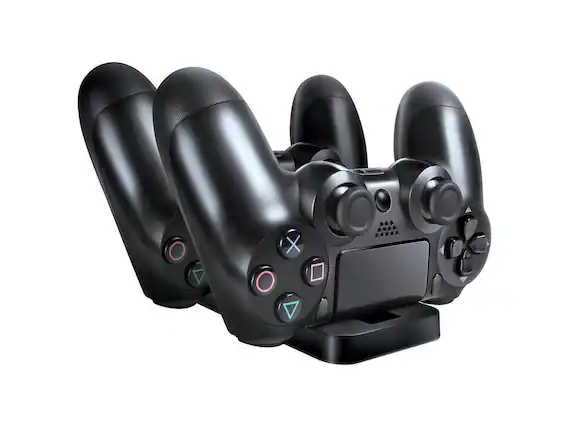 Front. dreamGEAR - dreamGEAR(R) DGPS4-6432 PlayStation(R)4 Dual Power Dock - Multicolor.